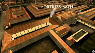 Animation of ancient Roman Fort in Caerleon Wales [upl. by Kcirdneh]