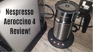 Nespresso Aeroccino 4 Milk Frother Review  Worth upgrading from the Aeroccino 3 [upl. by Joashus]