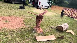 A fabulous range of wooden sculpture at Caerleon festival 2024 [upl. by Milka]