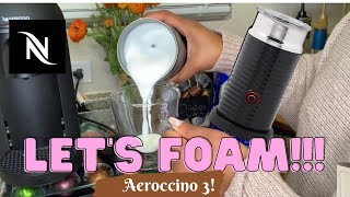 How To Foam Milk With Aeroccino 3 Make Coffee With Foam Tips amp Tricks  Easy Foamed Latte Recipe [upl. by Idnaj952]